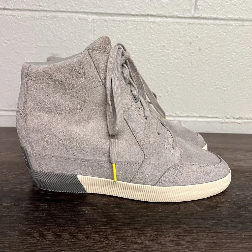 Sorel Womens Out N About Wedge Dove Quarry Women's 9 US Sneaker Gray NL4443-081